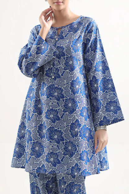 Saya 2pc Unstitched Lawn Suit | Blue