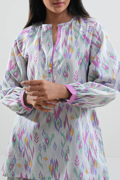 White | Saya 2PC Unstitched Lawn Suit