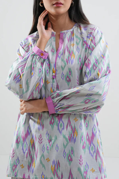 White | Saya 2PC Unstitched Lawn Suit