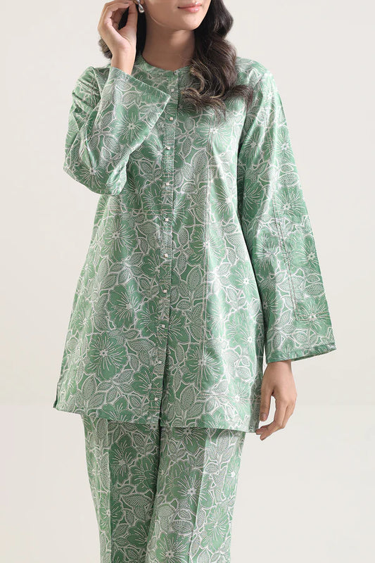 Saya 2pc Unstitched Lawn Suit | Green