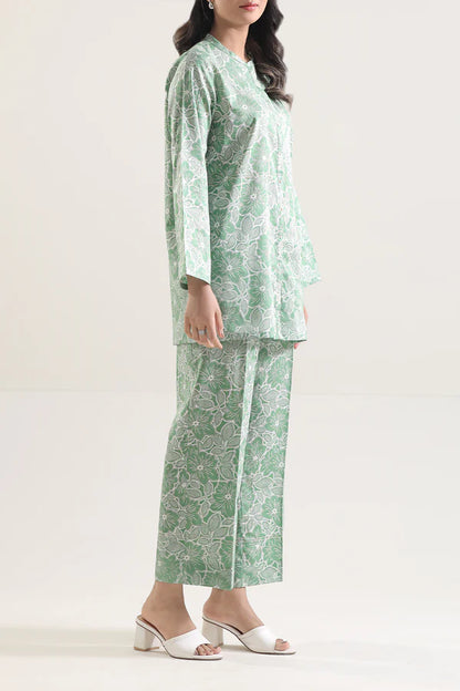 Saya 2pc Unstitched Lawn Suit | Green