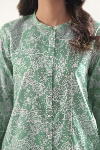 Saya 2pc Unstitched Lawn Suit | Green