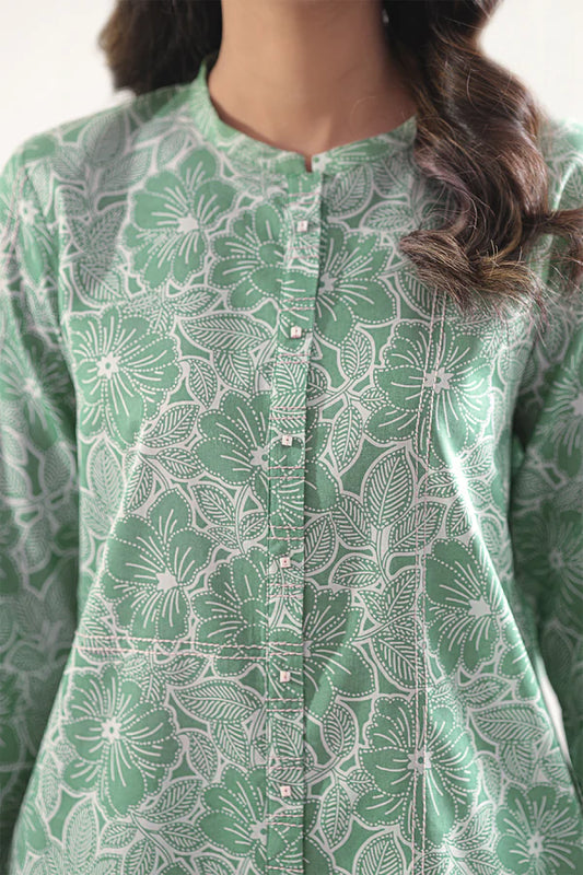 Saya 2pc Unstitched Lawn Suit | Green