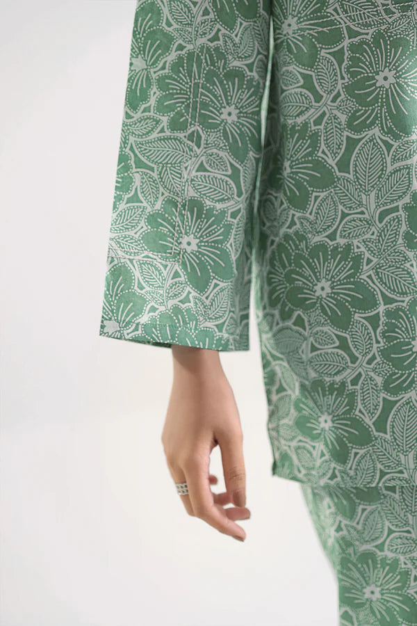 Saya 2pc Unstitched Lawn Suit | Green