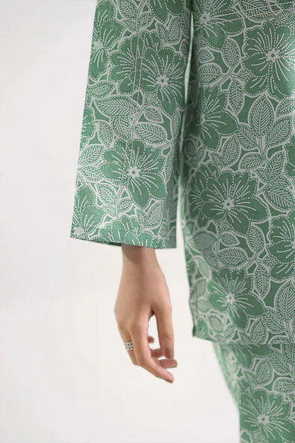 Saya 2pc Unstitched Lawn Suit | Green