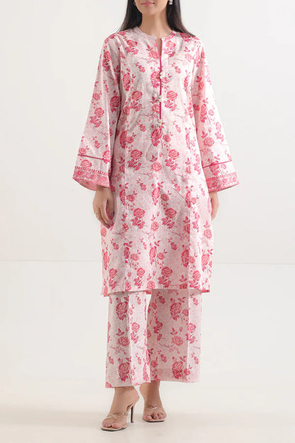 Pink | Saya 2PC Unstitched Lawn Suit