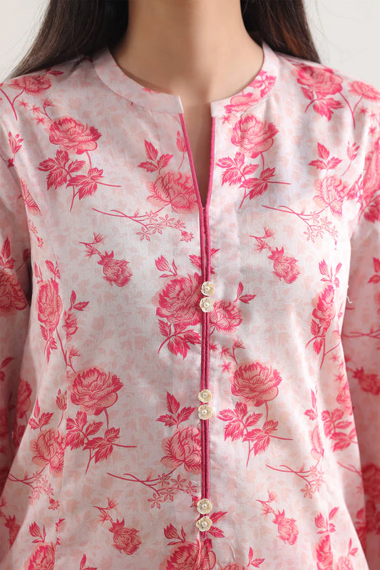 Pink | Saya 2PC Unstitched Lawn Suit