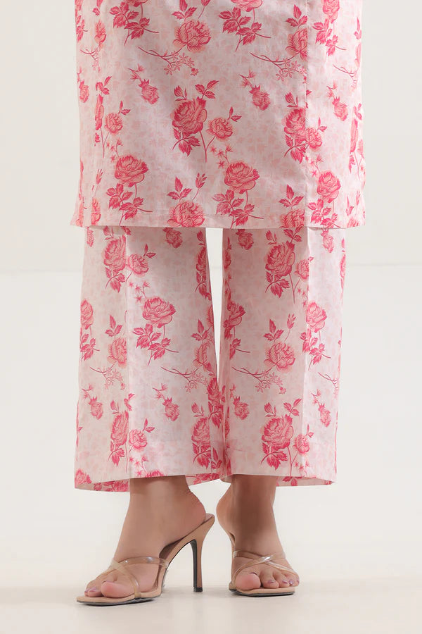 Pink | Saya 2PC Unstitched Lawn Suit
