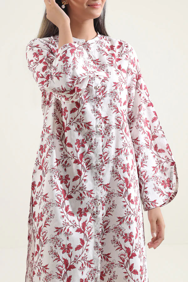 Saya 2pc Unstitched Lawn Suit | White