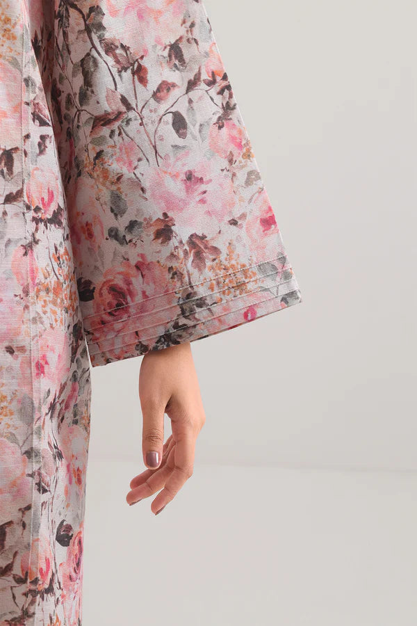 Saya 2pc Unstitched Lawn Suit | Baby Pink