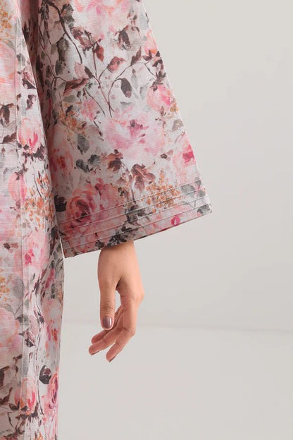 Saya 2pc Unstitched Lawn Suit | Baby Pink