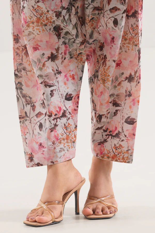 Saya 2pc Unstitched Lawn Suit | Baby Pink