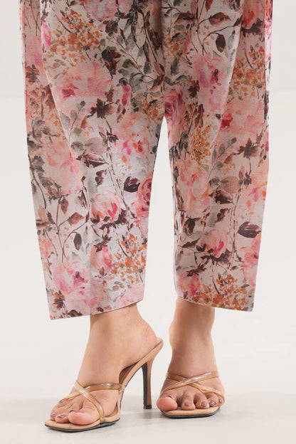 Saya 2pc Unstitched Lawn Suit | Baby Pink