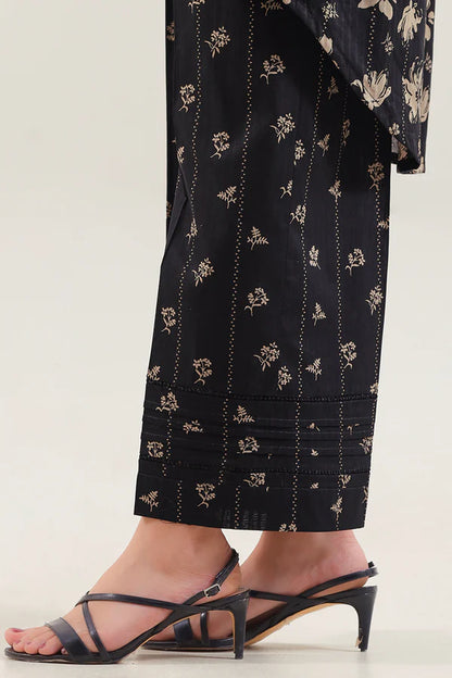 Black | Saya 2PC Unstitched Lawn Suit