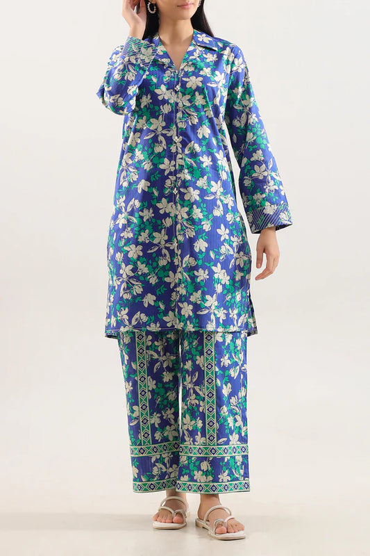 Blue | Saya 2PC Unstitched Lawn Suit