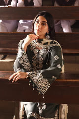 Cross Stitch 3 Piece - Printed Unstitched Lawn