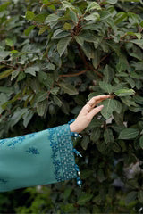 Cross Stitch 3 Piece - Printed Unstitched Lawn