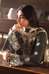 Cross Stitch 3 Piece - Printed Unstitched Lawn