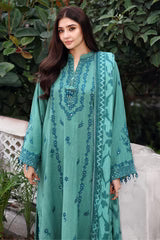 Cross Stitch 3 Piece - Printed Unstitched Lawn