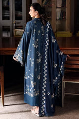 Cross Stitch 3 Piece - Printed Unstitched Lawn