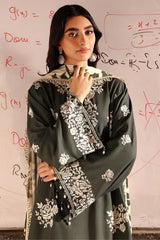 Cross Stitch 3 Piece - Printed Unstitched Lawn