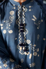 Cross Stitch 3 Piece - Printed Unstitched Lawn