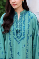 Cross Stitch 3 Piece - Printed Unstitched Lawn