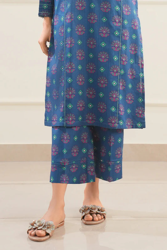Blue | Saya 2PC Unstitched Lawn Suit