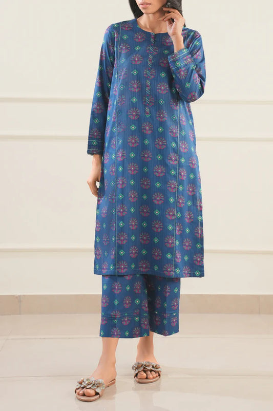 Blue | Saya 2PC Unstitched Lawn Suit