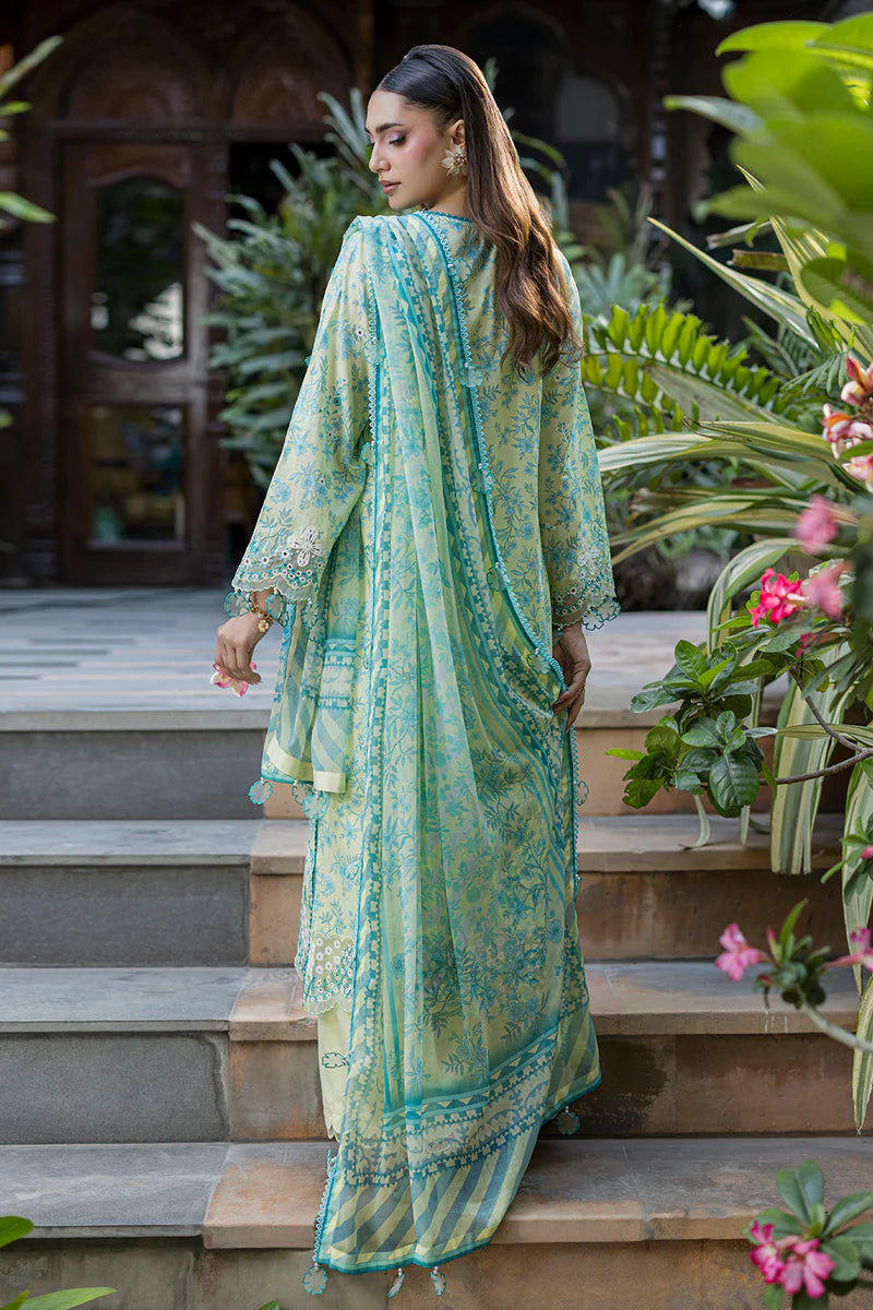Lemon Yellow | Zellbury 3pc Unstitched Chikankari