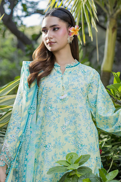 Lemon Yellow | Zellbury 3pc Unstitched Chikankari