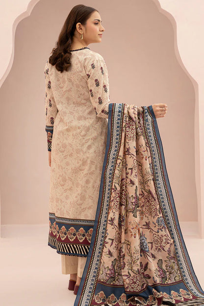 Off White | Zellbury 2pc Unstitched Embroidered Suit