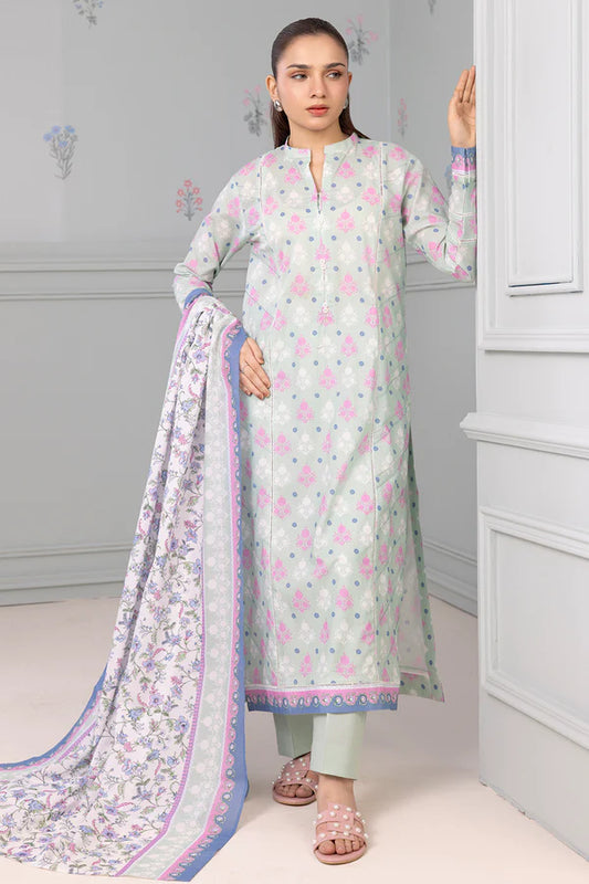 Mint Green | Zellbury 2pc Unstitched Lawn Suit