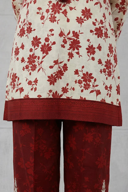 Beige | Zellbury 2pc Unstitched Lawn