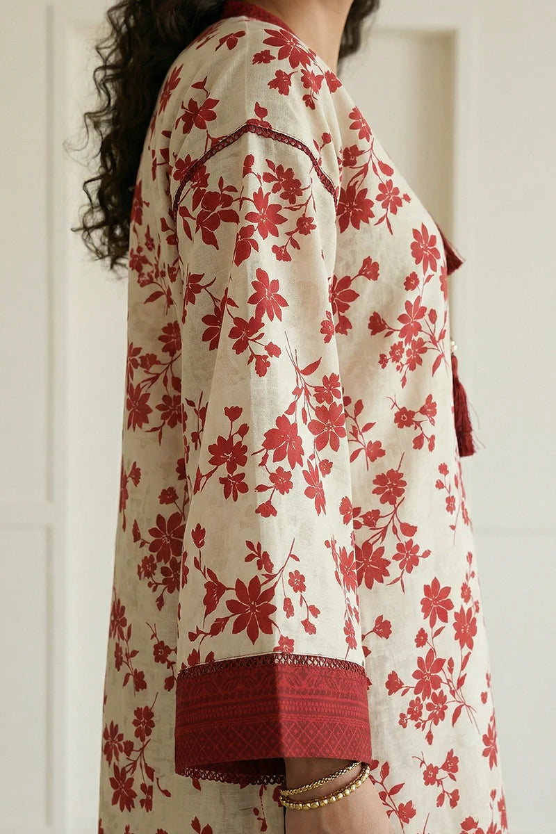 Beige | Zellbury 2pc Unstitched Lawn