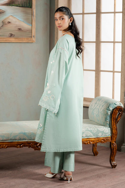 Mint | Zellbury 2pc Unstitched Embroidered Lawn