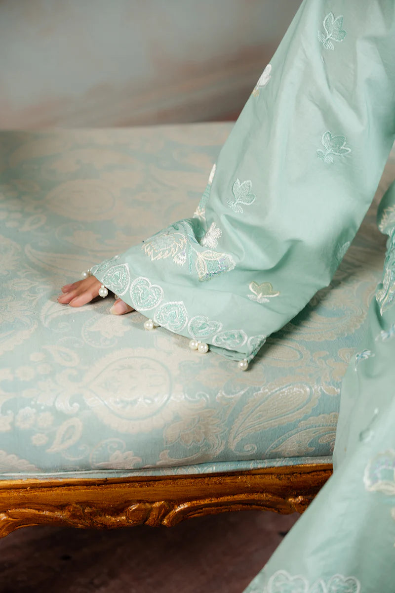 Mint | Zellbury 2pc Unstitched Embroidered Lawn