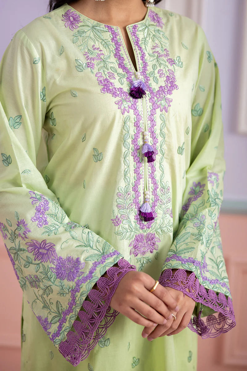 Sage | Zellbury 3pc Unstitched Embroidered Lawn