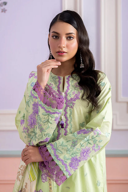 Sage | Zellbury 3pc Unstitched Embroidered Lawn