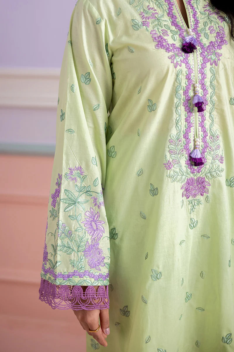 Sage | Zellbury 3pc Unstitched Embroidered Lawn