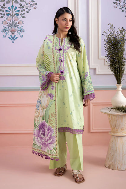 Sage | Zellbury 3pc Unstitched Embroidered Lawn