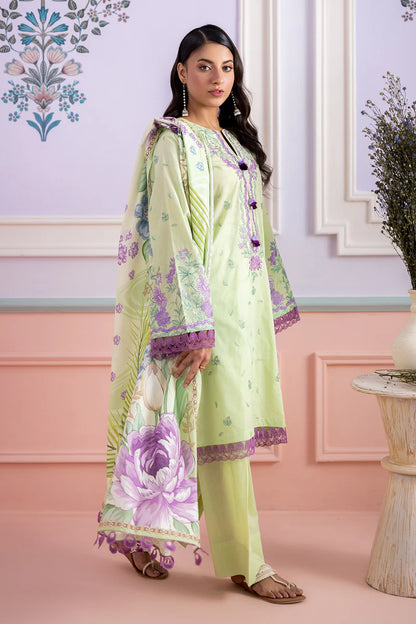 Sage | Zellbury 3pc Unstitched Embroidered Lawn