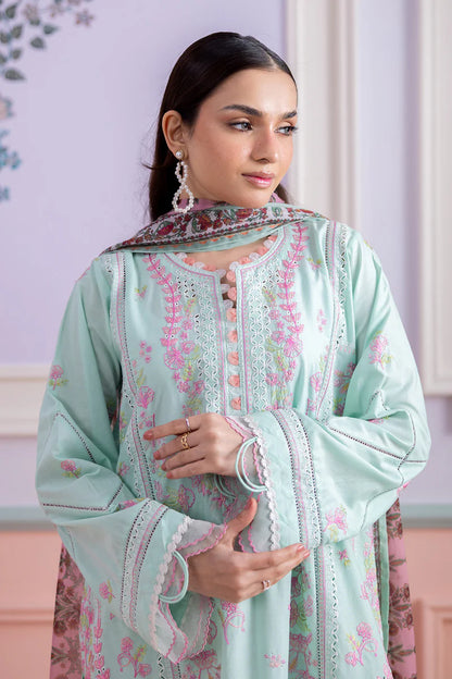 Aqua | Zellbury 3pc Unstitched Embroidered Lawn