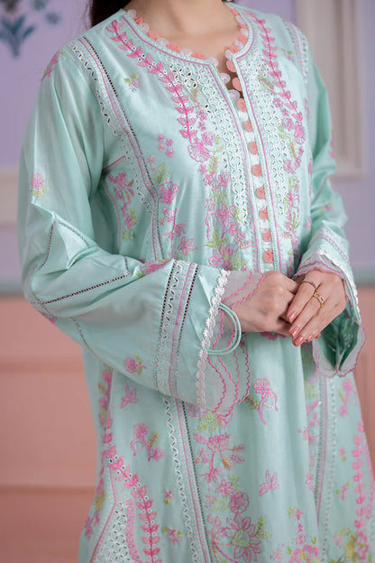 Aqua | Zellbury 3pc Unstitched Embroidered Lawn