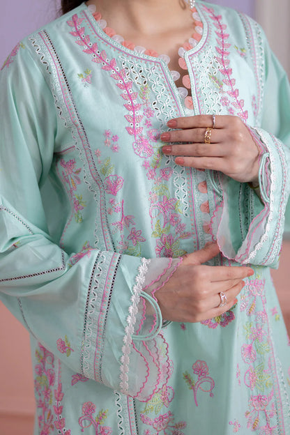 Aqua | Zellbury 3pc Unstitched Embroidered Lawn