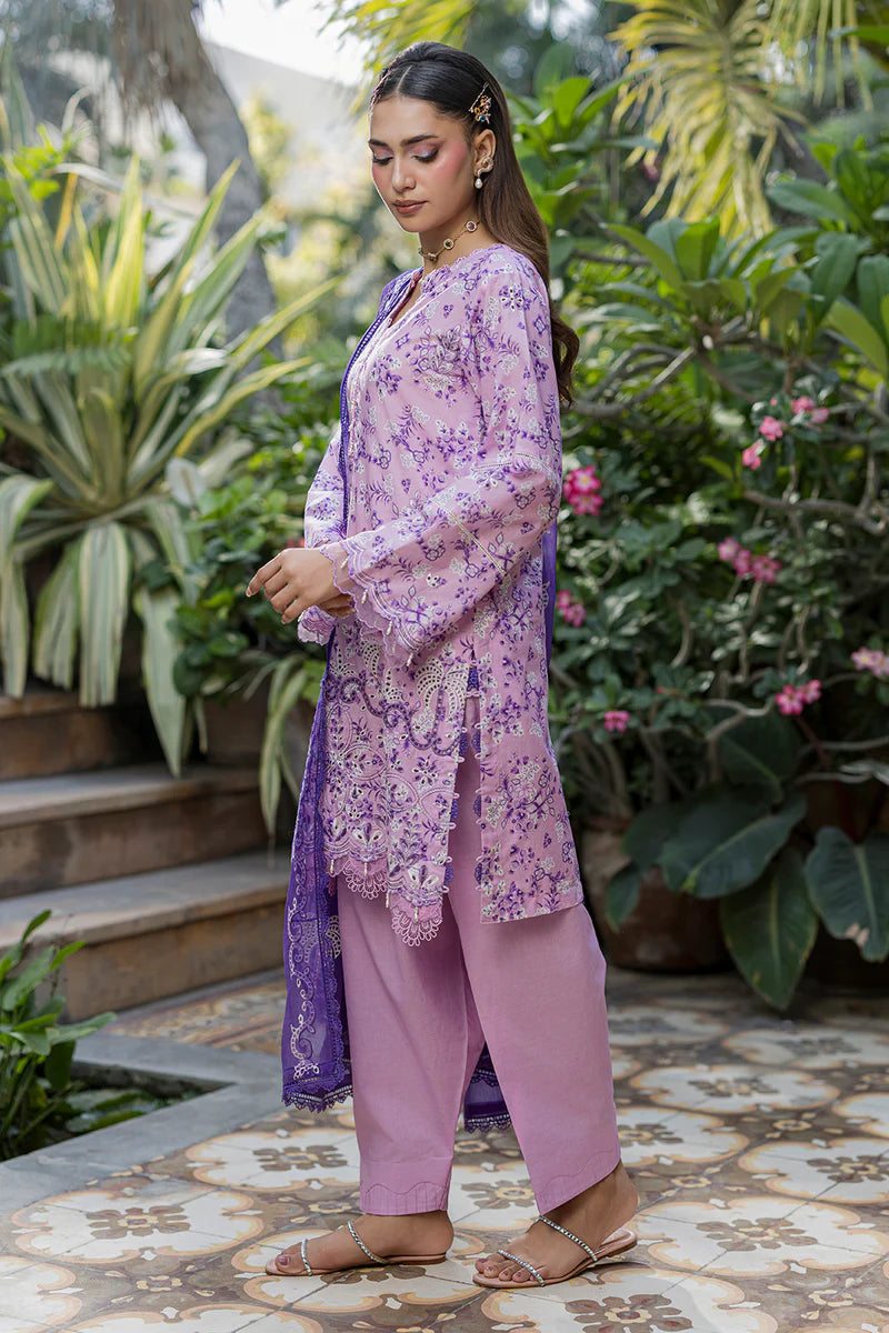 Pink | Zellbury 3pc Unstitched Chikankari