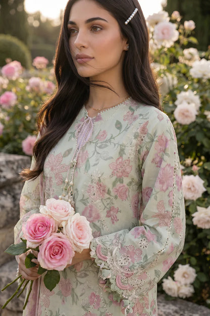 Mint Green | Zellbury 3pc Unstitched Chikankari