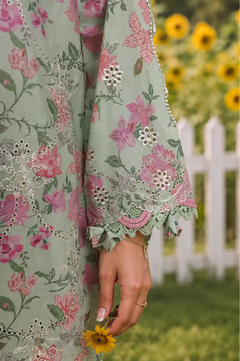 Mint Green | Zellbury 3pc Unstitched Chikankari