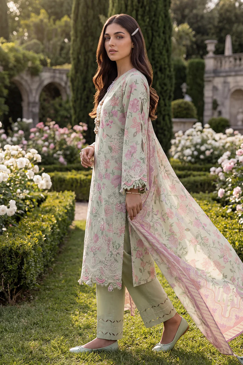 Mint Green | Zellbury 3pc Unstitched Chikankari