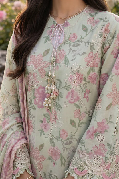 Mint Green | Zellbury 3pc Unstitched Chikankari